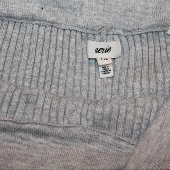 Aerie Gray Wide Leg Pants - Picture 2 of 2